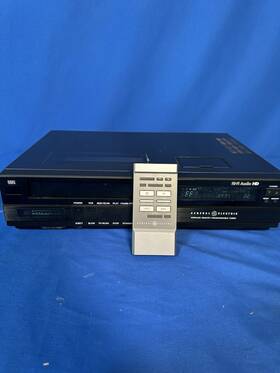 Ge 1vcr6013x Vtg General Electric Vcr Hi-fi Hd W Remote Tested Works