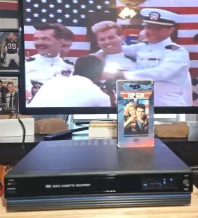 Vg2001 Ge Video Cassette Recorder Vhs Vcr With Cable No Remote Tested