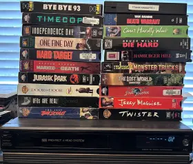 Vg4005 Ge Vintage Vcr - Vhs Pro-fect 4 Head System Tested Working No Remote