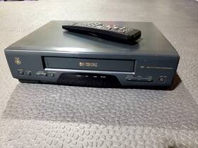 Ge Vg4030a Pro-fect Vcr 4 Head System Tested Working With Remote Excellent