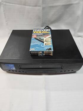 Ge Vg4043-4-head Vcr Vhs Video Cassette Player- Works