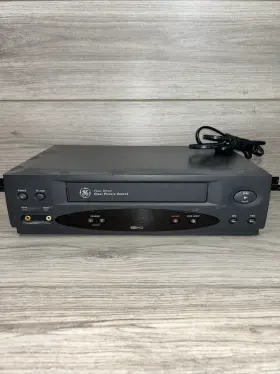 Vg4052 Ge Vcr Vhs Player Recorder General Electric Model Gray Tested Works