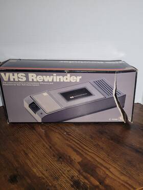 Gemini E75589 Vintage Vhs Cassette Tape Rewinder Fast Auto Stop Model New