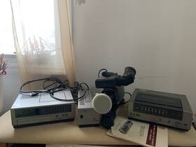 General Electric Icvct610 Vhs Video Cassette Recorder And Color Camera Lot / Starting Kit