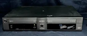 Gv41000 Go Video 4100 Dual Deck System 4-head Vcr Tested Works No Remote