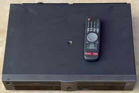 Go Video 9050 Ddv Dual Deck Vcr Recorder 4 Head Tape Copier For Parts Or Repair
