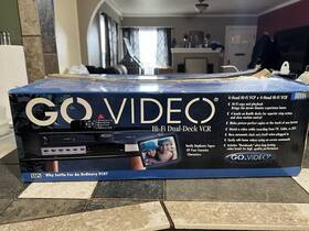 Go Video 9485 Ddv Dual Deck Vcr New In Box