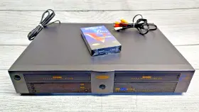 Ddv9700z Go Video Dual Deck Vhs Vcr Recorder 4 Head Hi-fi - Tested Working