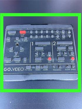 Go Video Gv3030x Sale Remote For Mirage Dual Vhs Recorder Vintage
