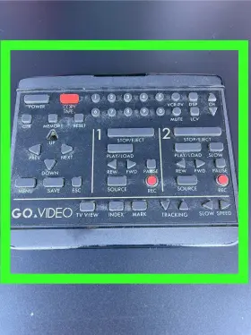 Gv3030x Go Video Sale Remote For Mirage Dual Vhs Recorder Vintage