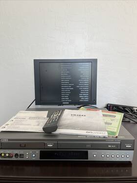 Go Video Vr3845a Dvd Vcr Combo Player Vhs Tape With Remote And Manual