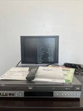Vr3845a Go Video Dvd Vcr Combo Player Vhs Tape With Remote And Manual