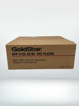 Goldstar Gvp-f125 Lg Model Ac/dc Vhs Player New In Box