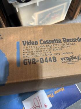 Goldstar Gvr-b448 Vcr 4-head Vhs Player Recorder With Original Box Tested