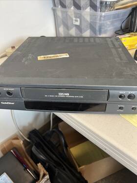 Goldstar Gvr-c435 Vcr Vhs Player Hq 4head Onscreen Programming Needs Repair