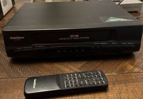 Goldstar Gvr-f435 Gvr-f455 Vcr Vhs Player 4 Head Auto Tracking Tested Working