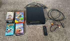 Goldstar Vcp-4201m Vintage Vhs Player 1988 Model Works With 4 Movies