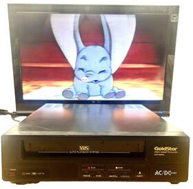 Goldstar Vcp-4205m Ac/dc Vhs Video Cassette Player Vcp 4205m No Remote Tested