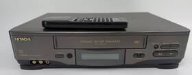 Hitachi Fx611 Vintage Vcr Vhs Player Video Recorder W Remote Tested Works