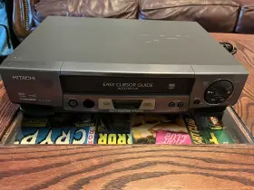 Vt-6400a Hitachi Fx6400 Vhs Model No. Video Cassette Recorder Hi-fi Gs