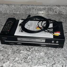 Hitachi Fx685 Hi-fi Stereo/4-head Vcr/vhs Player With Remote And Manual Tested