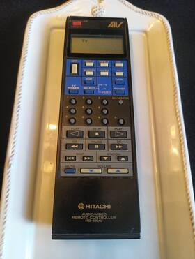 Hitachi Rb-120av Genuine Htf Rare Hpt-120av Av Receiver Remote Fully Tested