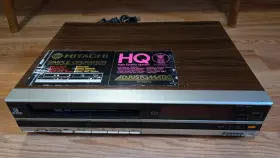 Vt-1320a Hitachi Tested 3 Head Vcr Vhs Video Tape Player Recorder Wood Grain