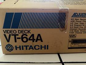 Hitachi Vt-71a Vt-64a Video Deck Vcr Iob