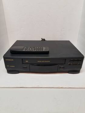 Hitachi Vt-f600a Vcr Video Cassette Recorder Vhs Player With Remote Tested