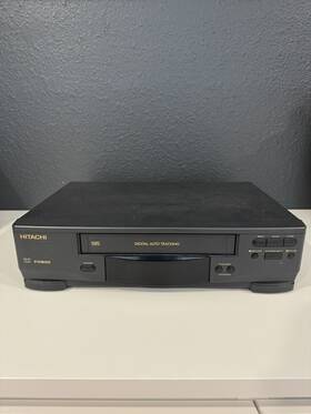 Hitachi Vt-fx600 Vt-fx600aw Vcr Vhs Player Hi-fi Stereo No Remote Tested Works Great