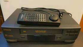 Hitachi Vt-fx6025 Untested Vcr Hi-fi - Remote Included Cleaned