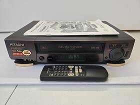 Hitachi Vt-fx6080em Vhs Vcr Video Cassette Recorder Player With Remote Tested