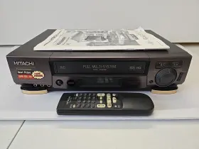 Vt-fx6080em Hitachi Vhs Vcr Video Cassette Recorder Player With Remote Tested