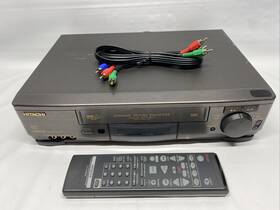 Hitachi Vt-fx613a Video Cassette Recorder Vcr With Remote / Av Cable