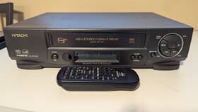 Hitachi Vt-fx6519a Vcr And Remote Tested Works Good