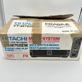 Vt-m768em Hitachi Vt-m768 Tested Vcr Multi System Vhs Player Recorder Pal Ntsc Secam