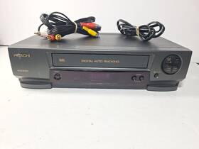 Hitachi Vt-mx231a Vcr Vhs Player Video Cassette Recorder Tested