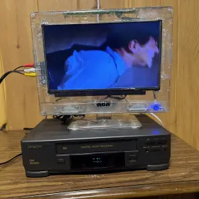 Vt-mx421a Hitachi Vcr Video Cassette Recorder Da4 Tested And Working No Remote
