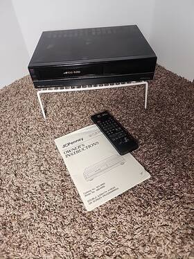 J. C. Penney 686-6060 Vintage Jc Penny Vcr Video Cassette Recorder Remote And Manual