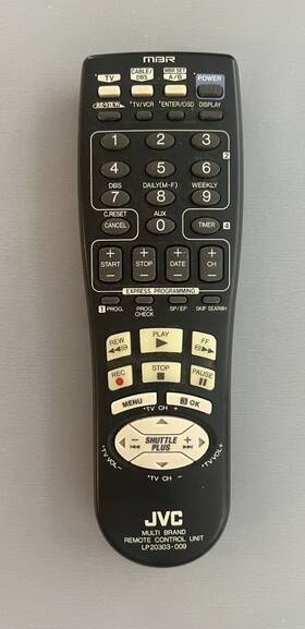 Jvc 20303-009 Remote Control Lp Multi Brand Universal Nice