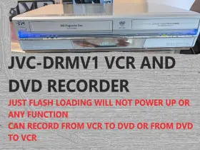 Dr-mv1 Jvc Drmv1 Vcr/dvd Recorder Just Flash Loading Sign