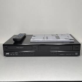 Jvc Dr-mv150bj Dr-mv150b Dvd Vcr Combo Player Vhs To Hdmi Recorder With Remote And Manual