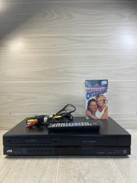 Dr-mv80 Jvc Vhs Dvd Combo Player With Power Cord Tested Remote