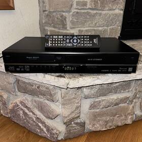 Jvc Drmv80b Tested Dr-mv150b Dvd Recorder Hdmi 1080p Vhs Combo Player Vcr Remote