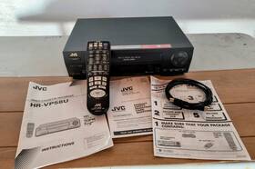 Jvc Hp-vp58u Hr-vp58u 4 Head Hq Vcr Vhs Player Recorder Hi-fi With Remote And Manual Tested