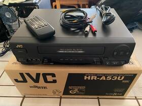Jvc Hr-a53u Vcr Complete With Box And Rca Cables