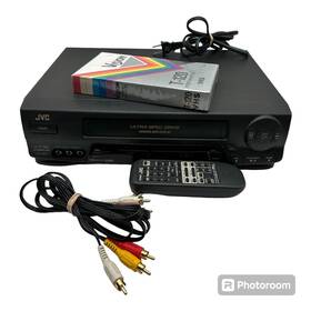 Jvc Hr-a62u Vhs Recorder Vcr 4 Head Hi-fi With Controller Av Cable And Blank Tape