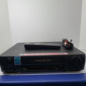 Jvc Hr-dd740u Vcr Plus Vhs Player Dynamic Drum System Tested Remote