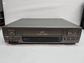 Jvc Hr-j41ou Vcr - Hi-spec Drive Vhs Cassette Tape Player Grey Tested