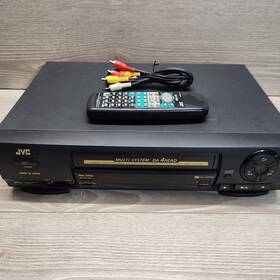 Jvc Hr-j461ms Hr-j457ms Multi System Vhs Vcr 4 Head - Pal Tested Working W Remote